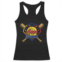 Arepa Power Venezuela Baseball Lover Racerback Tank Top Venezuelan Pride