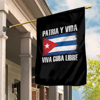 Patria y Vida Cuba Libre Garden Flag Freedom Patriotic Cuban Flag