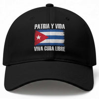 Patria y Vida Cuba Libre Baseball Cap Freedom Patriotic Cuban Flag
