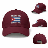 Patria y Vida Cuba Libre Baseball Cap Freedom Patriotic Cuban Flag