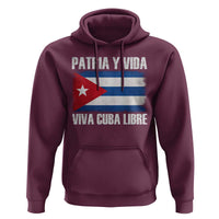 Patria y Vida Cuba Libre Hoodie Freedom Patriotic Cuban Flag