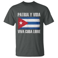 Patria y Vida Cuba Libre T Shirt Freedom Patriotic Cuban Flag