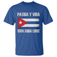 Patria y Vida Cuba Libre T Shirt Freedom Patriotic Cuban Flag