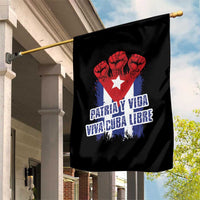 Patria y Vida Cuba Libre Garden Flag Cuba Flag Fist Freedom Movement