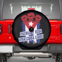 Patria y Vida Cuba Libre Spare Tire Cover Cuba Flag Fist Freedom Movement