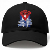 Patria y Vida Cuba Libre Baseball Cap Cuba Flag Fist Freedom Movement