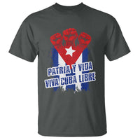 Patria y Vida Cuba Libre T Shirt Cuba Flag Fist Freedom Movement