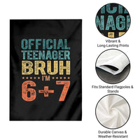 13th Birthday 67 Meme Garden Flag Official Teenager Bruh I Am Six Seven Retro 13 Years Old
