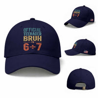 13th Birthday 67 Meme Baseball Cap Official Teenager Bruh I Am Six Seven Retro 13 Years Old