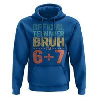 13th Birthday 67 Meme Hoodie Official Teenager Bruh I Am Six Seven Retro 13 Years Old