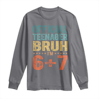 13th Birthday 67 Meme Long Sleeve Shirt Official Teenager Bruh I Am Six Seven Retro 13 Years Old