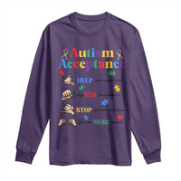 Autism Awareness Acceptance Hand Sign Language SPED Teacher Long Sleeve Shirt