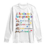 Autism Awareness Acceptance Hand Sign Language SPED Teacher Long Sleeve Shirt