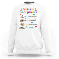 Autism Awareness Acceptance Hand Sign Language SPED Teacher Sweatshirt