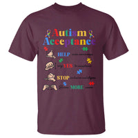 Autism Awareness Acceptance Hand Sign Language SPED Teacher T Shirt