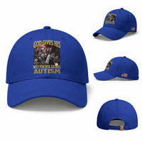 God Gives His Most Powerful Soldiers Autism Baseball Cap Funny Hard Skeleton Meme