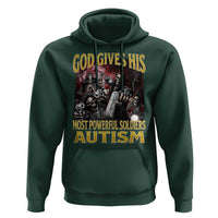 God Gives His Most Powerful Soldiers Autism Hoodie Funny Hard Skeleton Meme