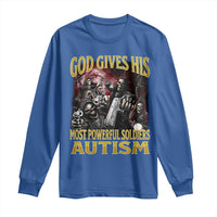 God Gives His Most Powerful Soldiers Autism Long Sleeve Shirt Funny Hard Skeleton Meme