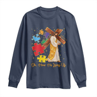 Autism Awareness Jesus Long Sleeve Shirt Oh How He Loves Us Christian Bible Verse