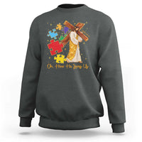 Autism Awareness Jesus Sweatshirt Oh How He Loves Us Christian Bible Verse