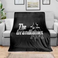The Grandfather Throw Blanket Funny Grandpa Italian Mafia Style Father's Day