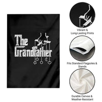 The Grandfather Garden Flag Funny Grandpa Italian Mafia Style Father's Day