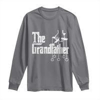 The Grandfather Long Sleeve Shirt Funny Grandpa Italian Mafia Style Father's Day