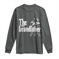 The Grandfather Long Sleeve Shirt Funny Grandpa Italian Mafia Style Father's Day