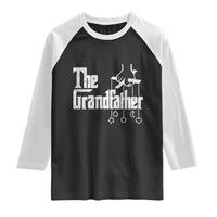 The Grandfather Raglan Shirt Funny Grandpa Italian Mafia Style Father's Day