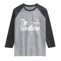 The Grandfather Raglan Shirt Funny Grandpa Italian Mafia Style Father's Day