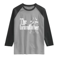 The Grandfather Raglan Shirt Funny Grandpa Italian Mafia Style Father's Day