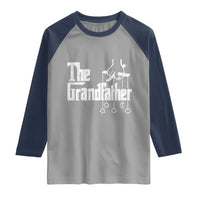 The Grandfather Raglan Shirt Funny Grandpa Italian Mafia Style Father's Day