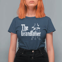 The Grandfather T Shirt For Women Funny Grandpa Italian Mafia Style Father's Day