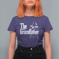 The Grandfather T Shirt For Women Funny Grandpa Italian Mafia Style Father's Day