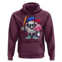 Baseball Bubble Gum Sports Game Day Hoodie