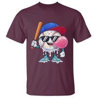 Baseball Bubble Gum Sports Game Day T Shirt