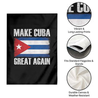 Make Cuba Great Again Garden Flag Vintage Cuban Map