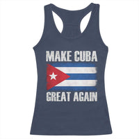 Make Cuba Great Again Racerback Tank Top Vintage Cuban Map