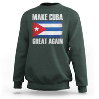 Make Cuba Great Again Sweatshirt Vintage Cuban Map