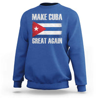 Make Cuba Great Again Sweatshirt Vintage Cuban Map