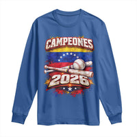 Venezuela Campeones 2026 Baseball Championship Long Sleeve Shirt Vintage Venezuelan Flag