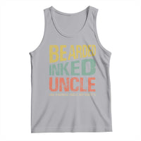 Funny Bearded Inked Uncle Like A Normal Uncle But Badass Tank Top Father's Day