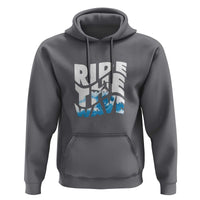 Surfing Hoodie Ride The Wave Surfer Boardsport Wave - Wonder Print Shop