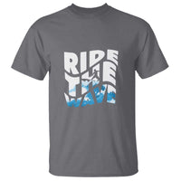 Surfing T Shirt Ride The Wave Surfer Boardsport Wave - Wonder Print Shop