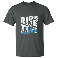 Surfing T Shirt Ride The Wave Surfer Boardsport Wave - Wonder Print Shop