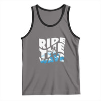 Surfing Tank Top Ride The Wave Surfer Boardsport Wave - Wonder Print Shop