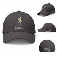 Off To Wrangle My Feral Grandkids Funny Grandparents Frog Baseball Cap