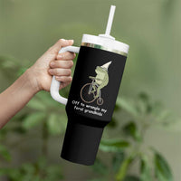 Off To Wrangle My Feral Grandkids Funny Grandparents Frog Tumbler With Handle