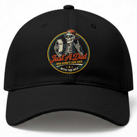 Just A Dad Who Always Came Back With The Milk Baseball Cap Funny Skeleton Father