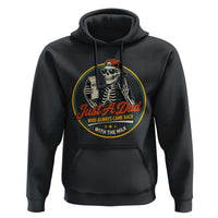 Just A Dad Who Always Came Back With The Milk Hoodie Funny Skeleton Father
